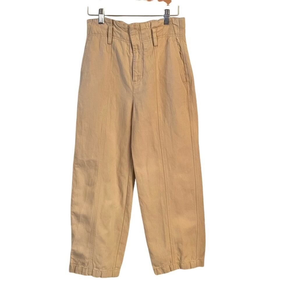 Vince High Waist Utility‎ Pants Linen Cotton Women Size 0